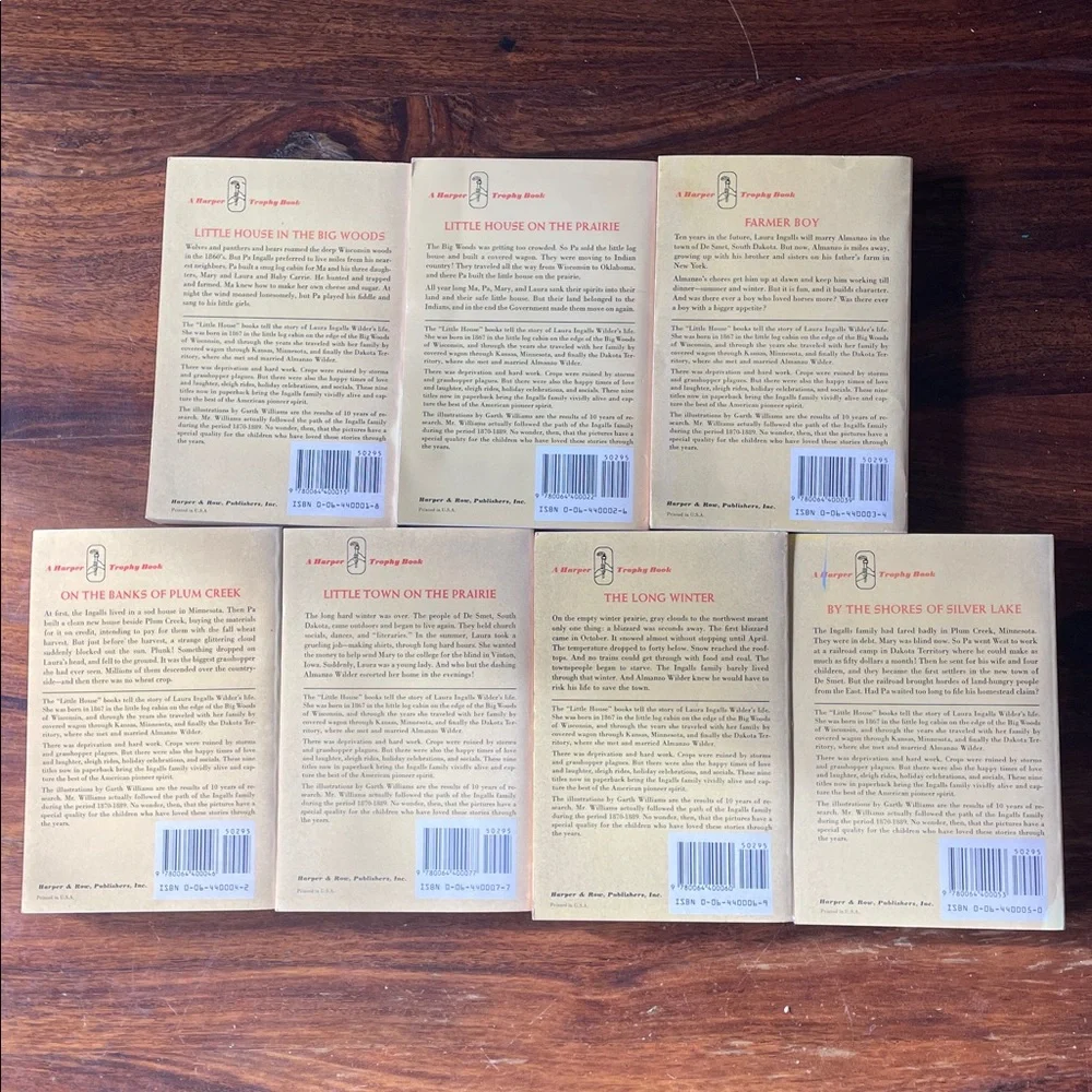 7 Little House Books By Laura Ingalls Wilder Kids Chapter Paperback Vintage 1981 - Picture 2 of 14